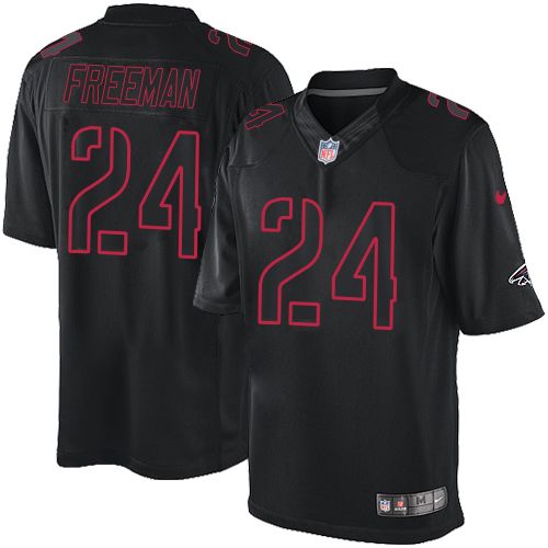 Nike Falcons #24 Devonta Freeman Black Men's Stitched NFL Impact Limited Jersey